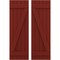 Ekena Millwork Americraft 5-Board (2 Batten) Wood Joined Board-n-Batten Shutters w/ Z-Bar, ARW102BB518X77MRH, PR ARW102BB518X77MRH - alternate 1